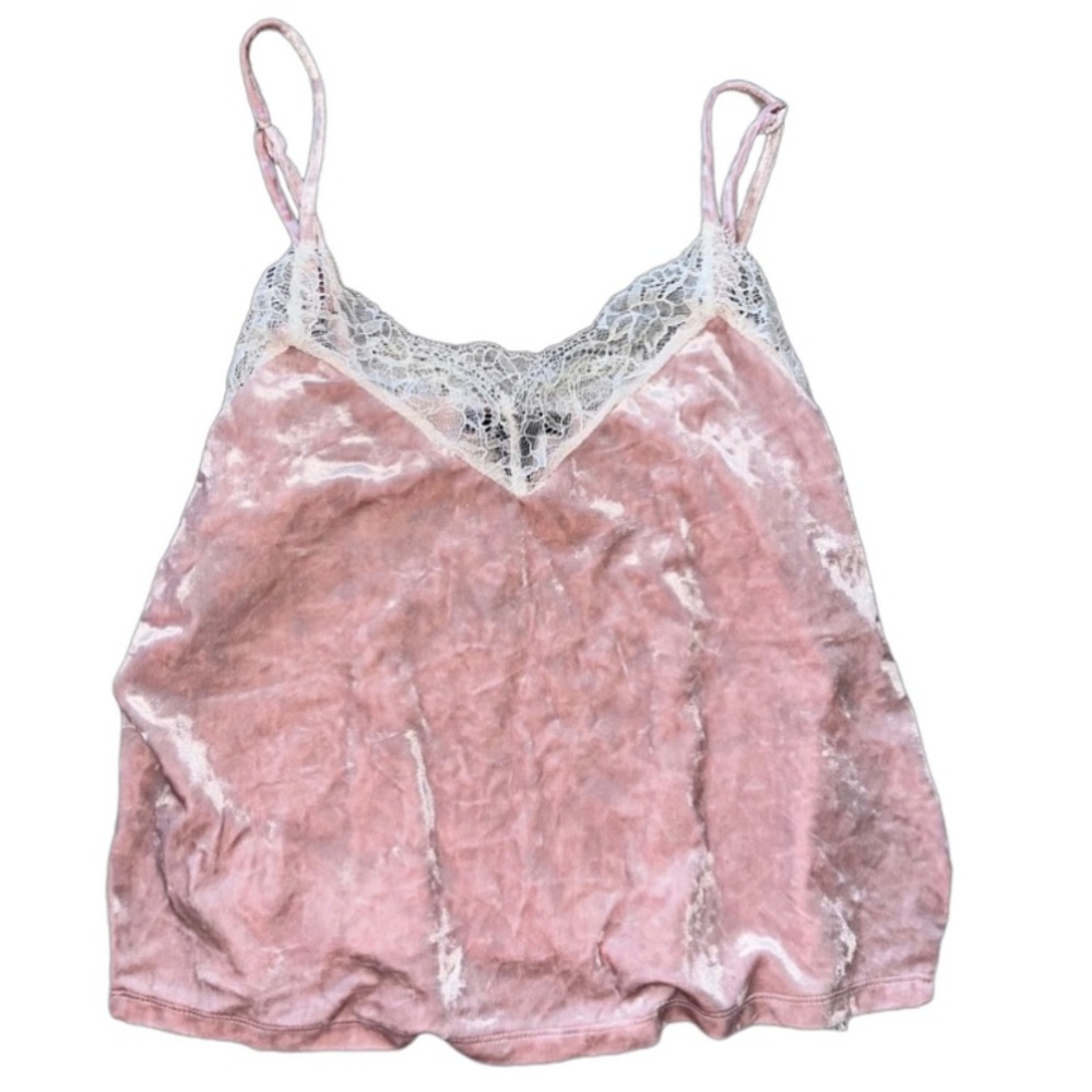 PINK VELVET TANK TOP
